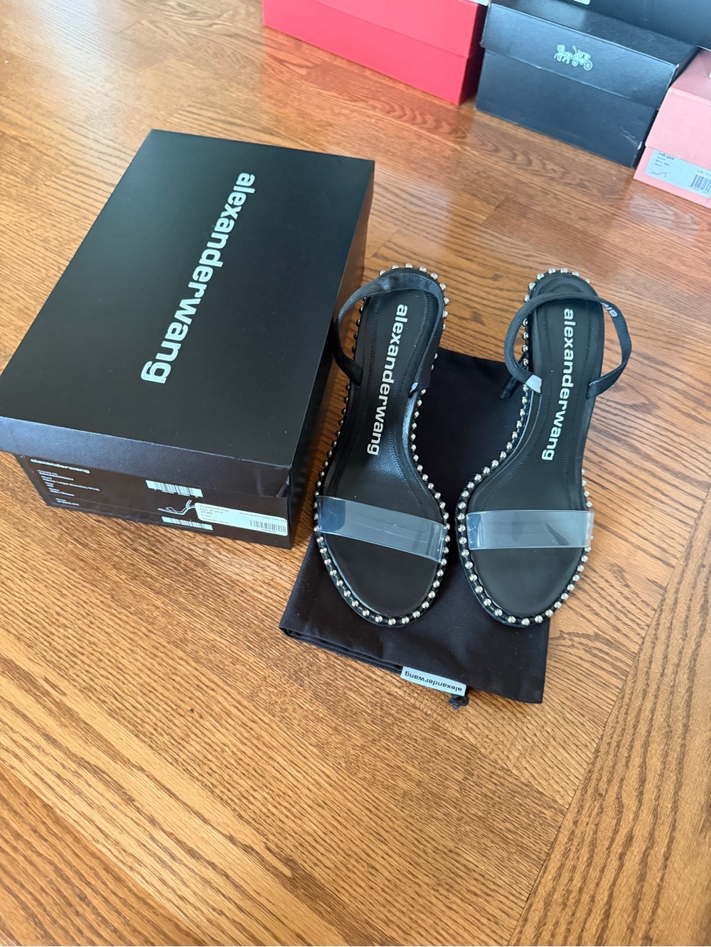 Alexander Wang Nova Stud Sandals with Box and Dust Bag - Picture 4 of 7